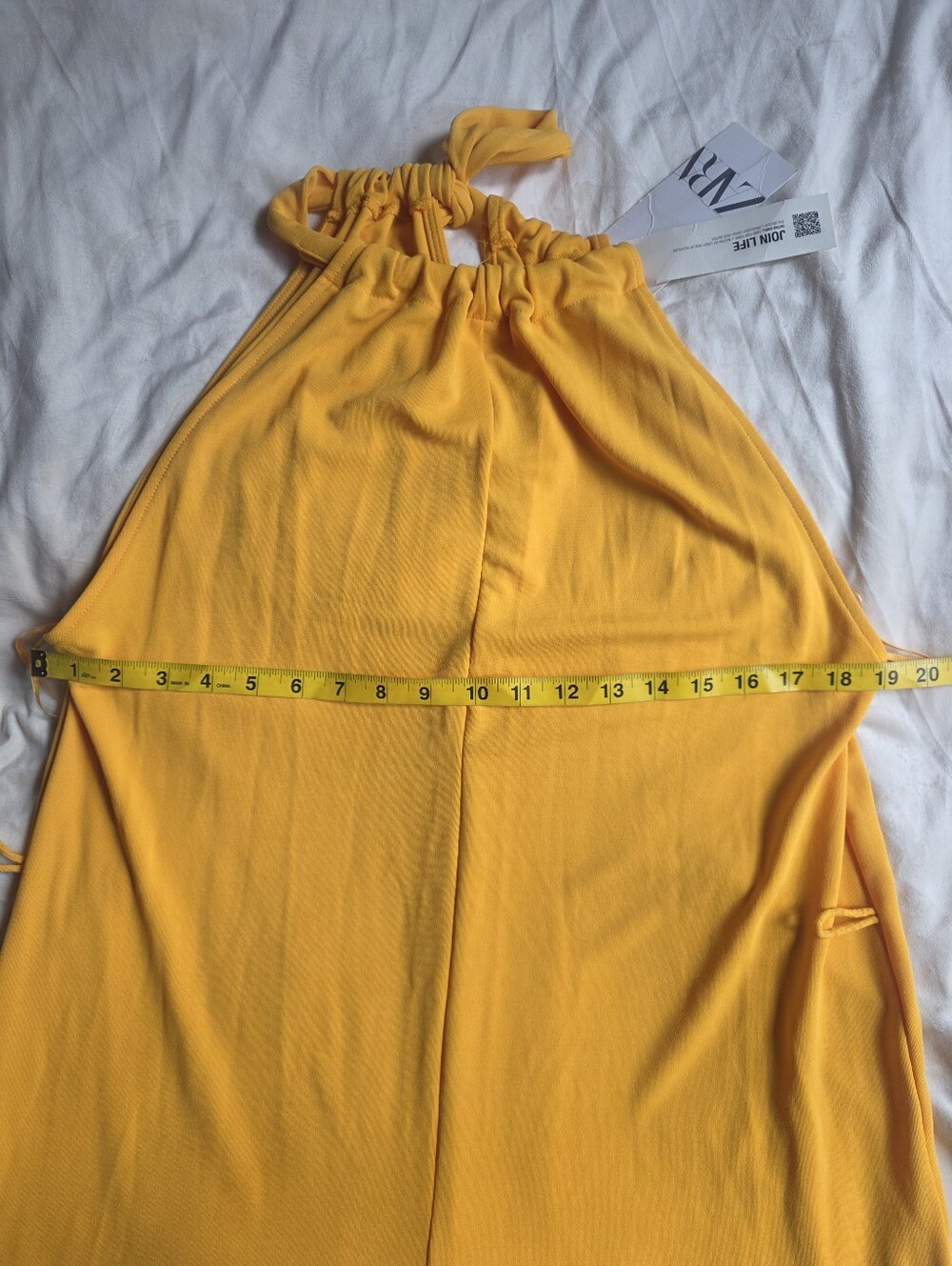 Zara flowy orange jumpsuit Stretchy size S BNWT - Picture 5 of 15